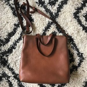 Madewell zip top transport tote